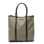 Gucci Vertical Tote Dark Brown Beige Supreme Canvas