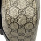 Gucci Buckle Flap Messenger Bag Black Beige Supreme Canvas — view 8