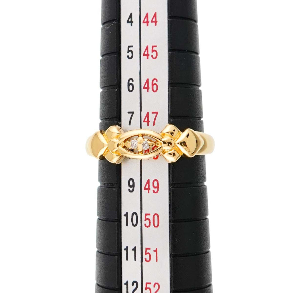 Dior Ring Diamond 18k YG Yellow Gold 750 CD