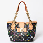 Louis Vuitton Takashi Murakami Monogram Multicolor Annie MM Shoulder Bag Noir
