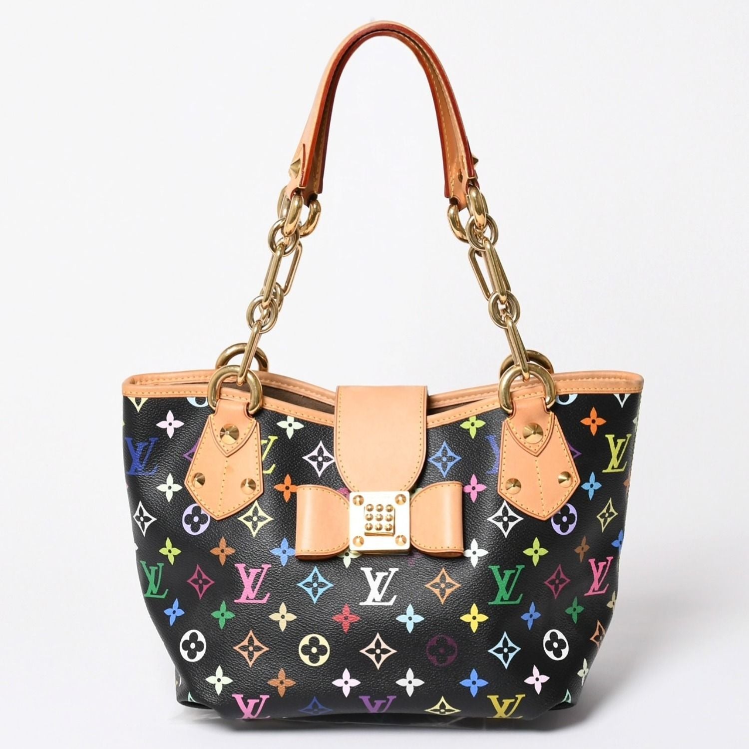 Louis Vuitton Takashi Murakami Monogram Multicolor Annie MM Shoulder Bag Noir