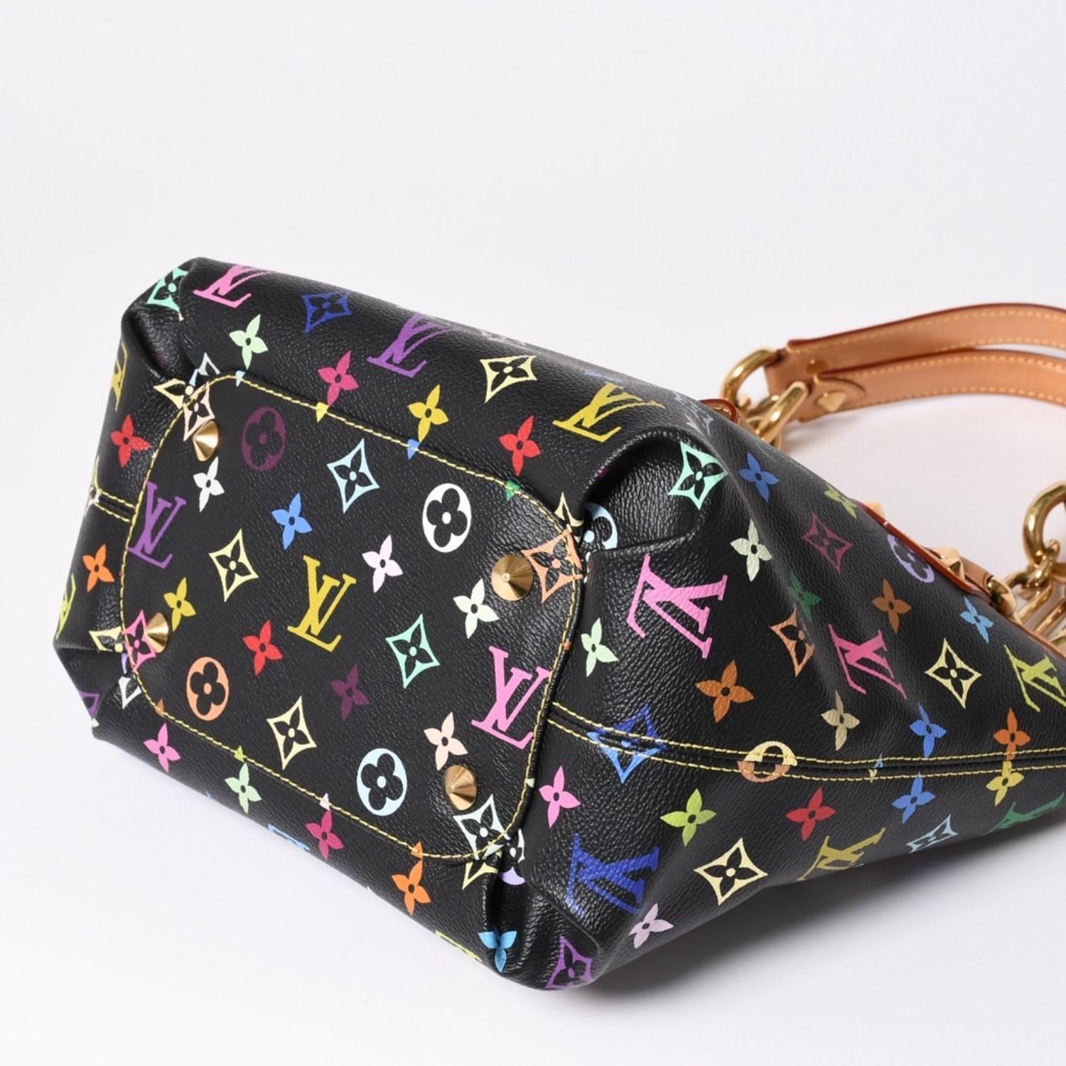Louis Vuitton Takashi Murakami Monogram Multicolor Annie MM Shoulder Bag Noir — view 8