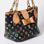 Louis Vuitton Takashi Murakami Monogram Multicolor Annie MM Shoulder Bag Noir — view 3