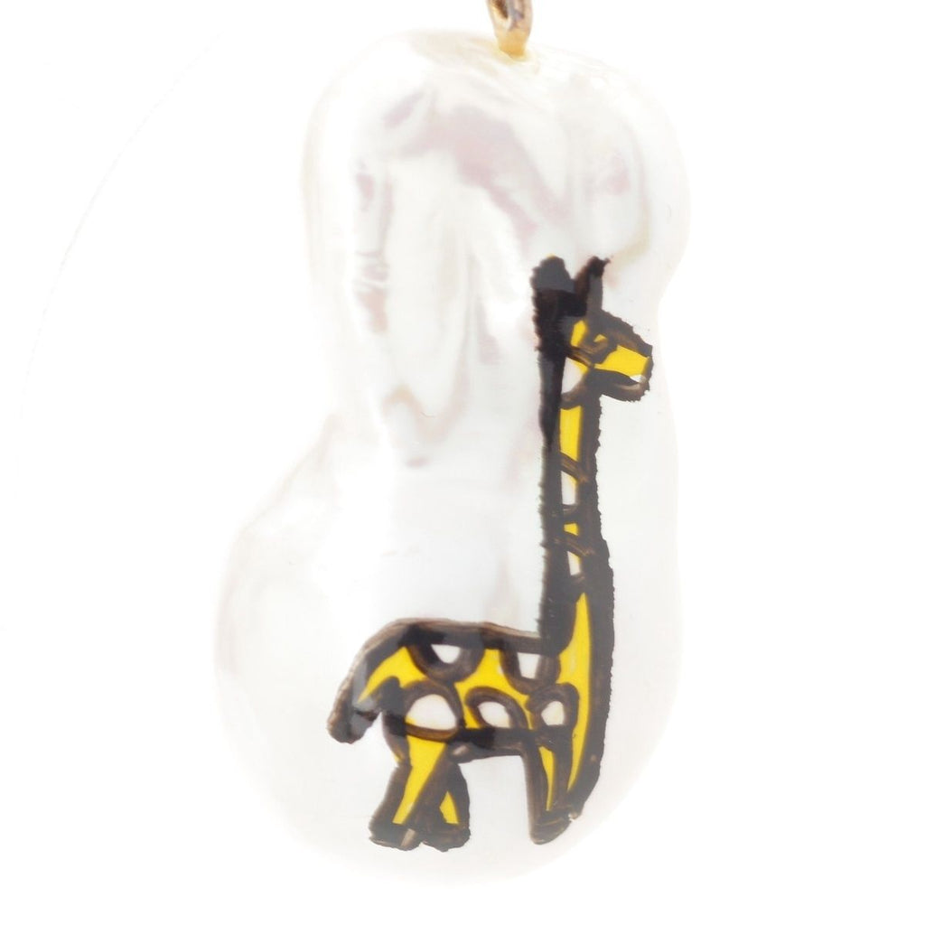 Bottega Veneta Animal Pearl Earrings White — view 4
