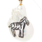 Bottega Veneta Animal Pearl Earrings White — view 3