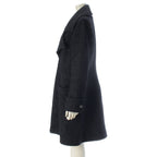 Chanel Coco Button Check Zip Up Black 42 Shoulder — view 3