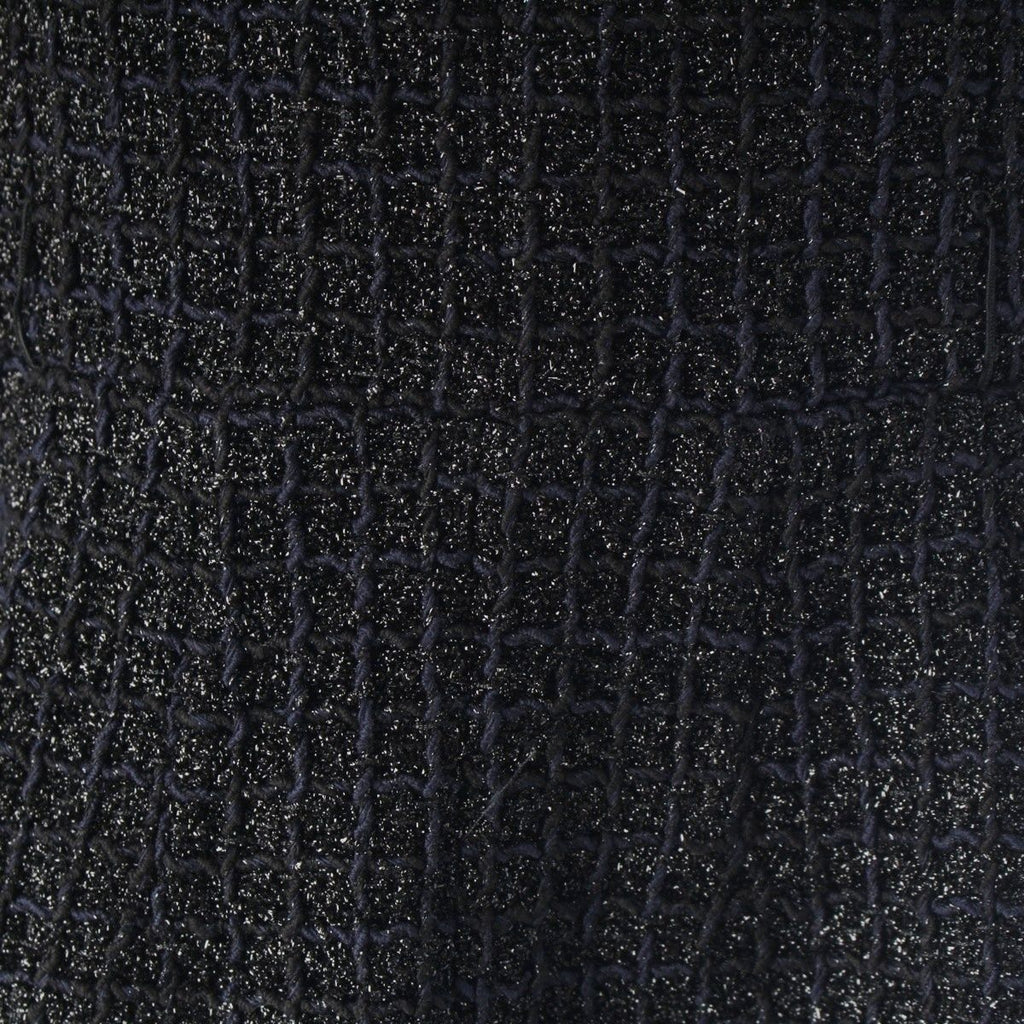 Chanel Coco Button Check Zip Up Black 42 Shoulder — view 8