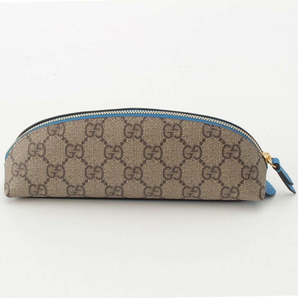 Gucci Disney GG Supreme Donald Duck Pen Case Stationery Beige Blue — view 4