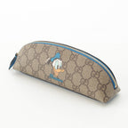 Gucci Disney GG Supreme Donald Duck Pen Case Stationery Beige Blue — view 2