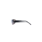 Chanel Rimless Shield Sunglasses Eyewear 120 CC Logo Black Brown — view 6