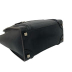 Celine Luggage Micro Leather Boston Bag Tote Black — view 7