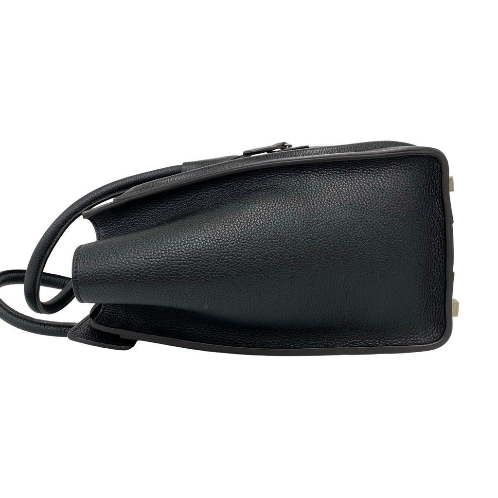 Celine Luggage Micro Leather Boston Bag Tote Black — view 5