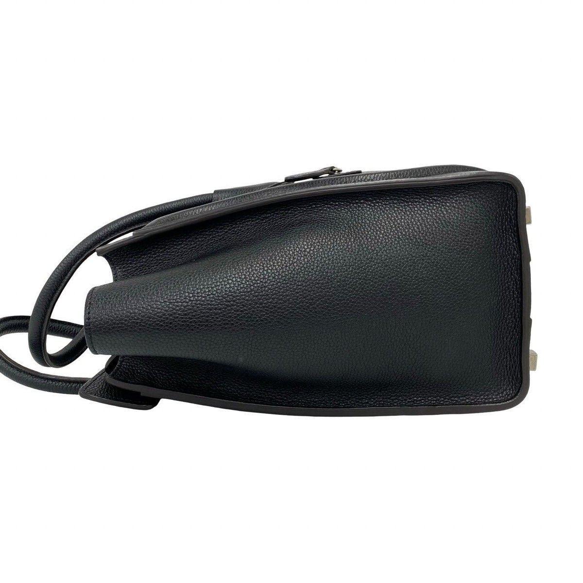 Celine Luggage Micro Leather Boston Bag Tote Black — view 5