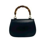 Gucci Vintage Bamb Leather 2-Way Shoulder Bag Black — view 3