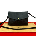 Louis Vuitton Monogram Empreinte Leather Shoulder Bag Black