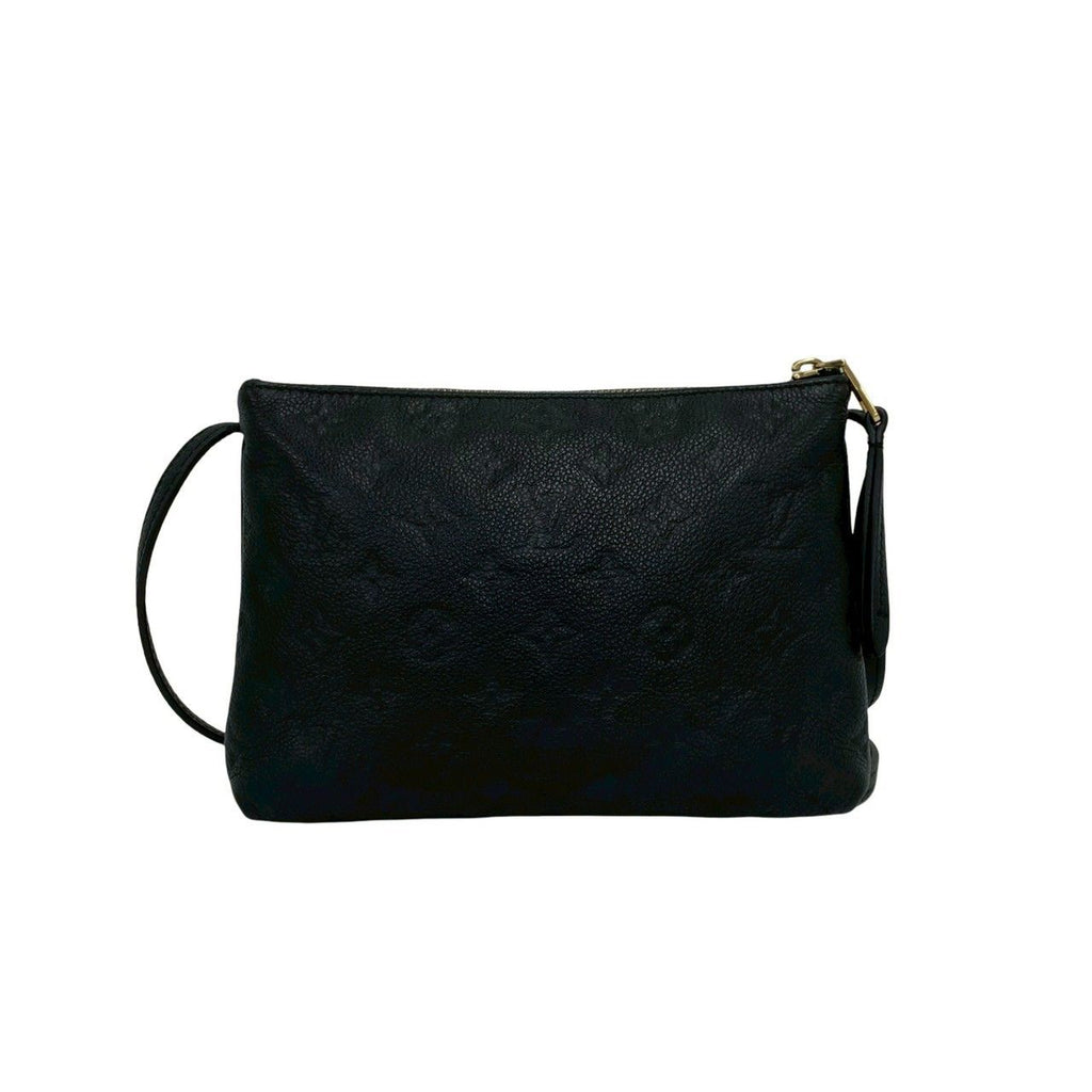 Louis Vuitton Monogram Empreinte Leather Shoulder Bag Black — view 3