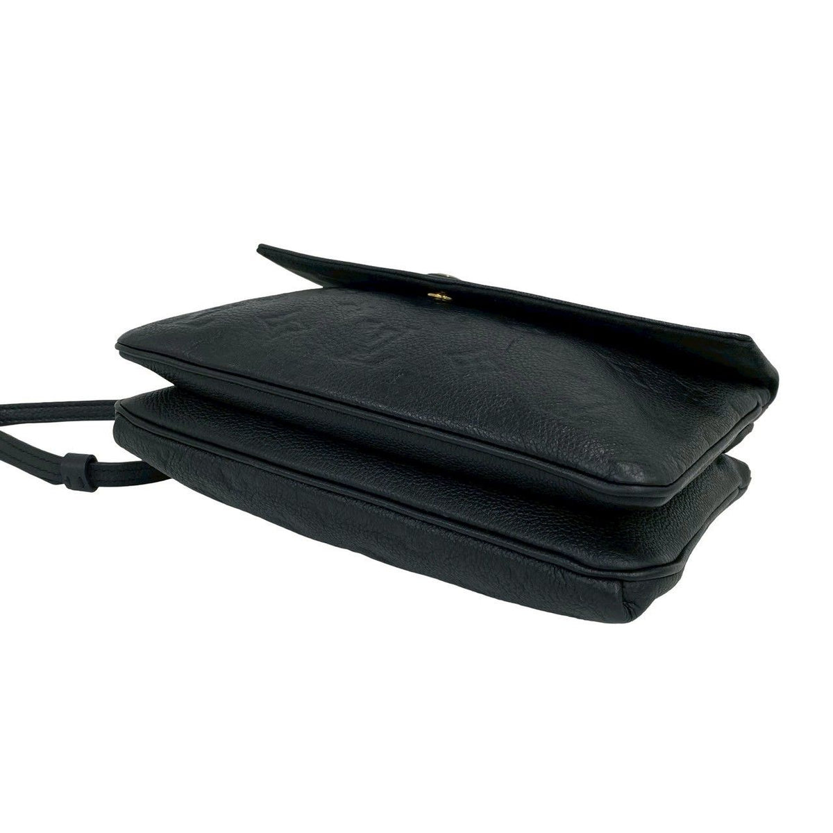 Louis Vuitton Monogram Empreinte Leather Shoulder Bag Black — view 8