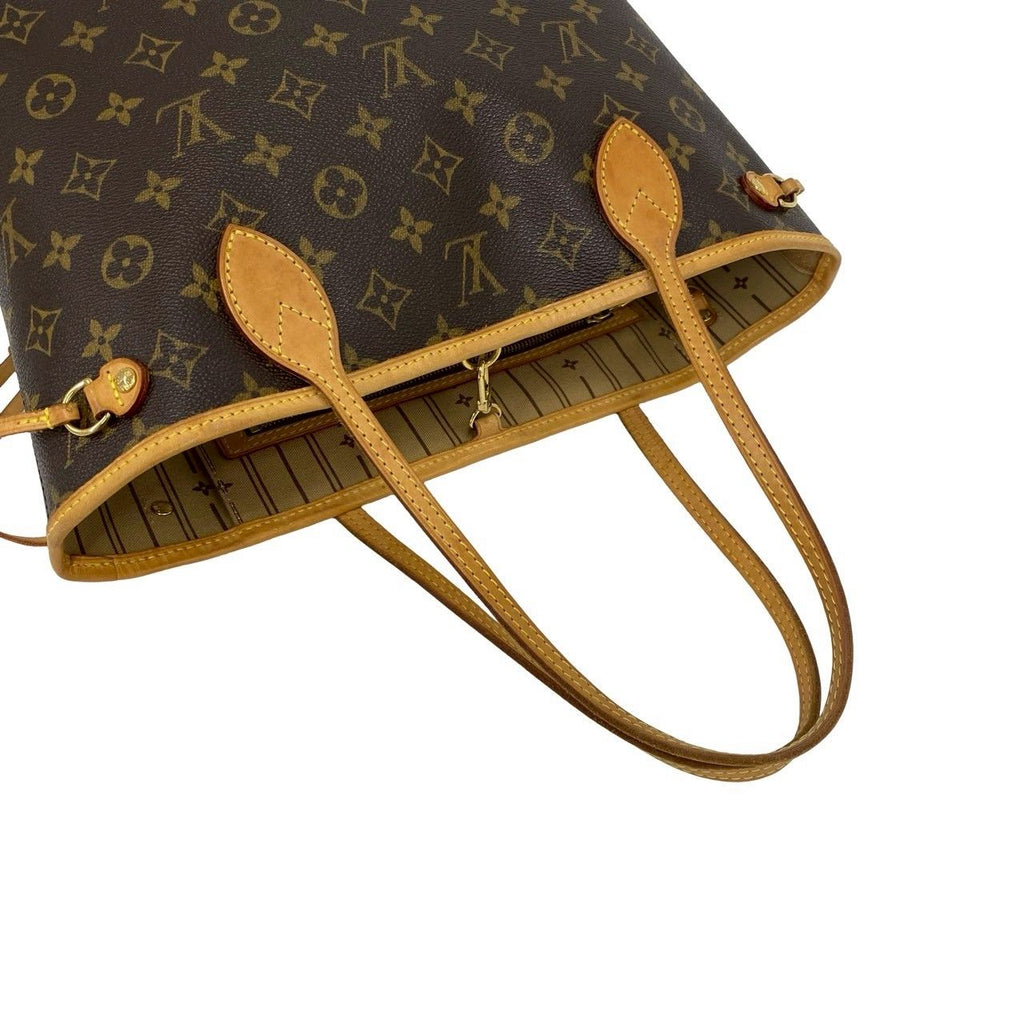 Louis Vuitton Box Neverfull PM Monogram Leather Tote Brown — view 4