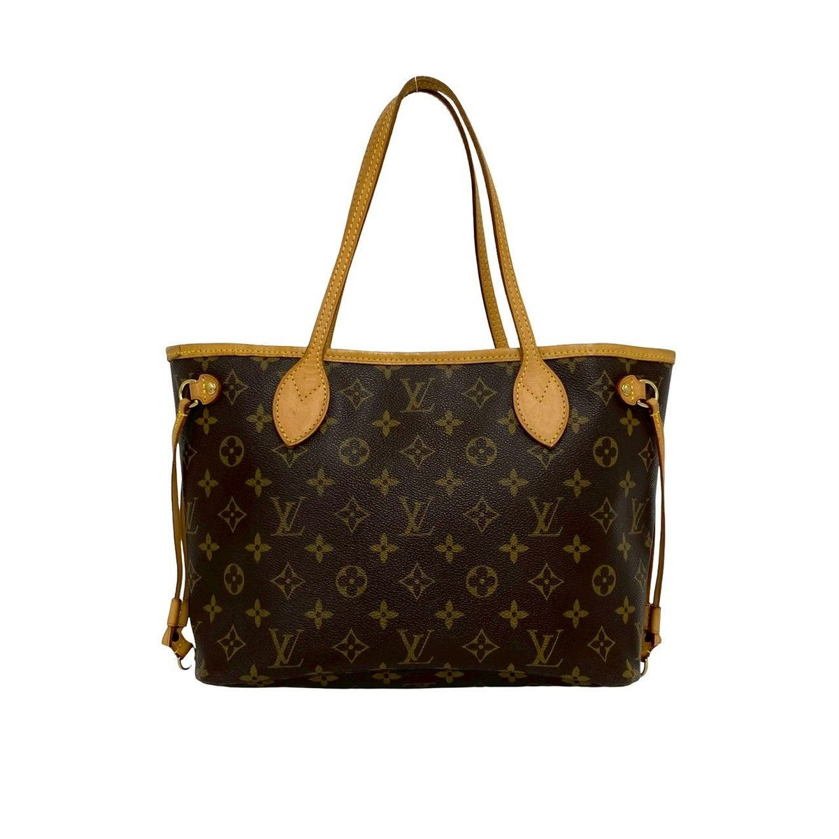 Louis Vuitton Box Neverfull PM Monogram Leather Tote Brown — view 3