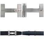 Hermes Belt Black Constance Reversible Waist 90 cm 35 mm Zipper Pattern Leather — view 4