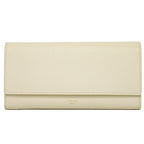 Celine Large Flap Wallet Leather Ivory