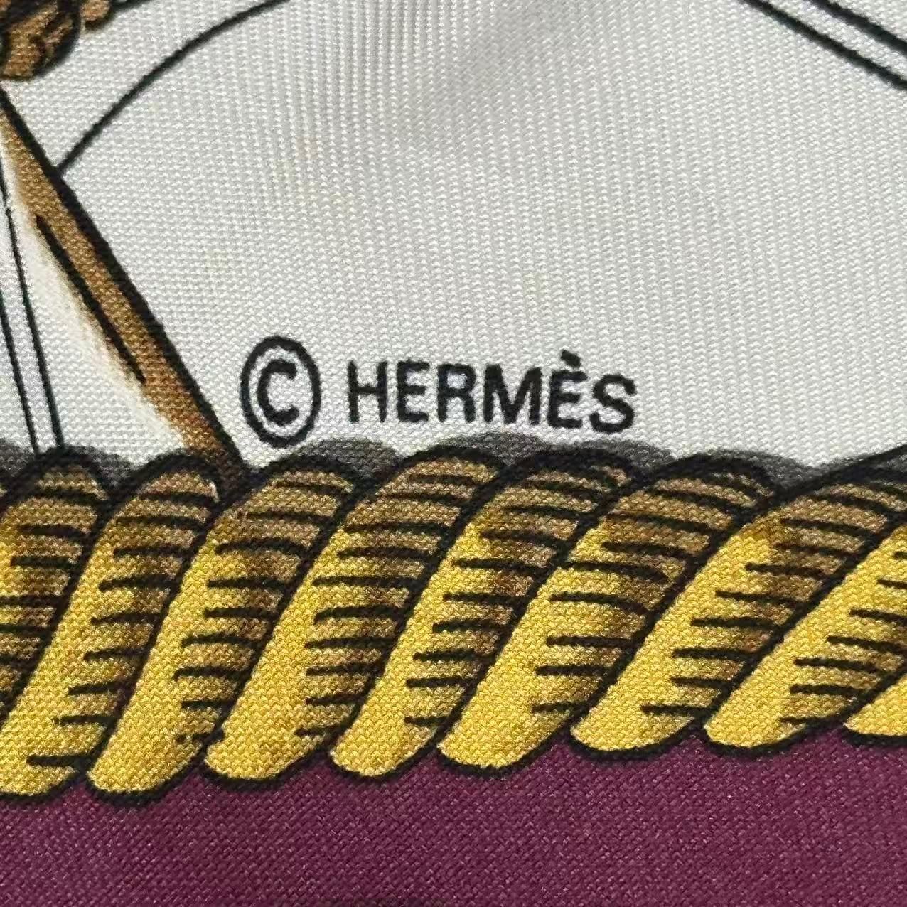 Hermes Scarf Silk Marine Et Cavalerie Sea and Cavalry — view 7