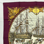 Hermes Scarf Silk Marine Et Cavalerie Sea and Cavalry — view 2