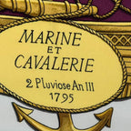 Hermes Scarf Silk Marine Et Cavalerie Sea and Cavalry — view 6