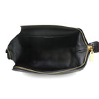 Celine Macadam Pouch Leather Black Gold Vintage — view 5
