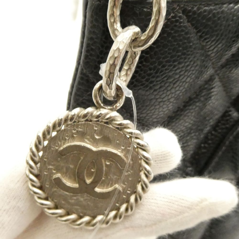 Chanel Jumbo CC Logo Tote 1 Piece Reissue Caviar Leather — view 7