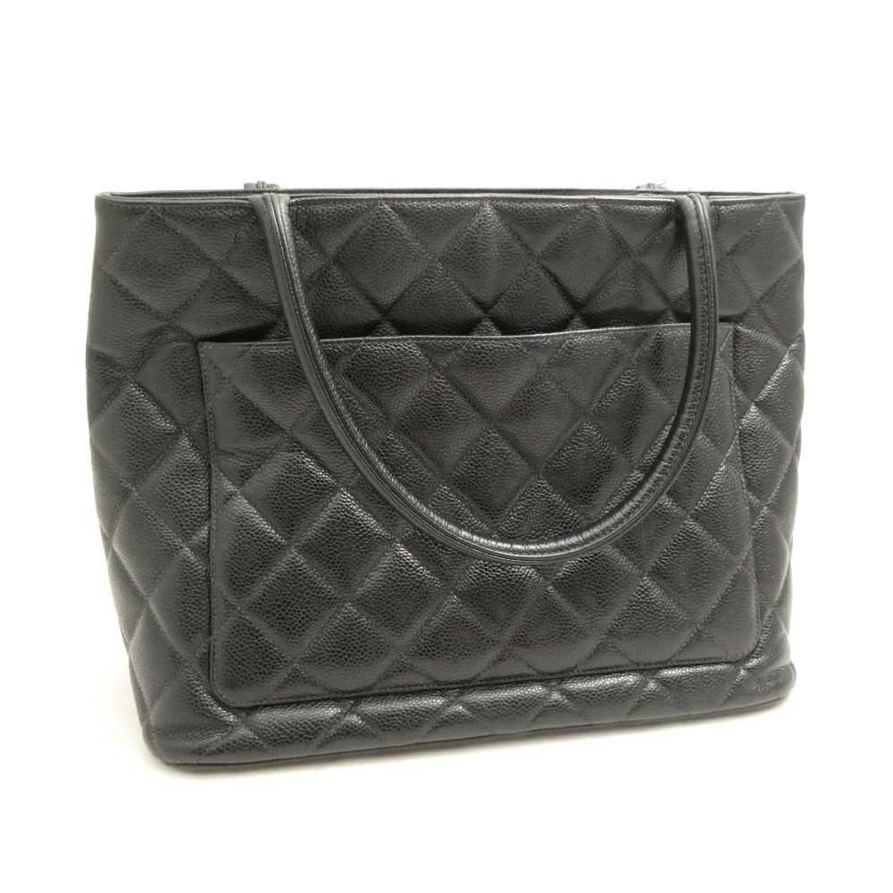 Chanel Jumbo CC Logo Tote 1 Piece Reissue Caviar Leather — view 2