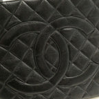 Chanel Jumbo CC Logo Tote 1 Piece Reissue Caviar Leather — view 8