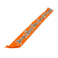 Hermes Heaven Twilly Chevaux en Liberte Horse of Freedom Orange Gray 14 Scarf