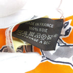 Hermes Heaven Twilly Chevaux en Liberte Horse of Freedom Orange Gray 14 Scarf — view 5