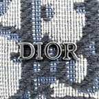 Dior Shoulder Bag Blue Rider Micro Pouch 2-Way Crossbody Canvas Leather Navy — view 6
