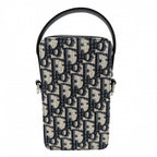 Dior Shoulder Bag Blue Rider Micro Pouch 2-Way Crossbody Canvas Leather Navy — view 2