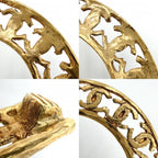 Chanel Earrings CC Logo Vintage Round 2-Way 2 5 Gold — view 6