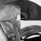 Chanel Tote Paris Biarritz MM Handbag CC Logo Shoulder CC Leather Black Silver — view 6