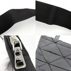 Prada 2-Way Small Padded Tote Shoulder Bag Crossbody Nylon Black Silver — view 7