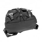 Prada Triangle Logo Backpack Nylon Black Silver — view 3