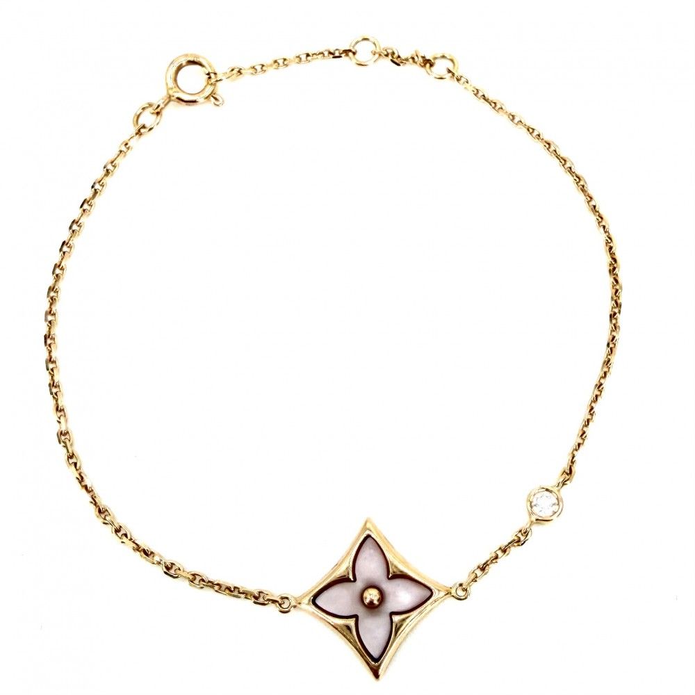 Louis Vuitton Bracelet Star Blossom BB with 18k PG Gold Diamond