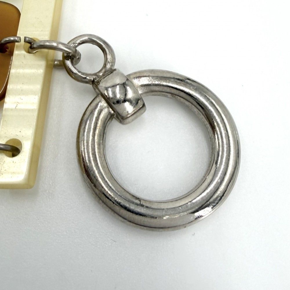 Bottega Veneta Bracelet Brown Beige Silver — view 4