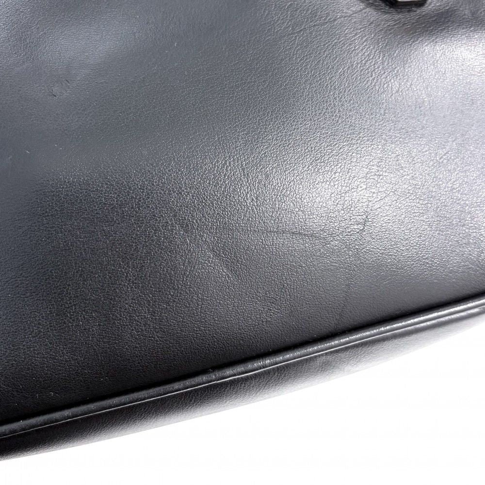 Fendi Shoulder Bag Fendace Collaboration Crossbody Medusa Leather Black Gold — view 8