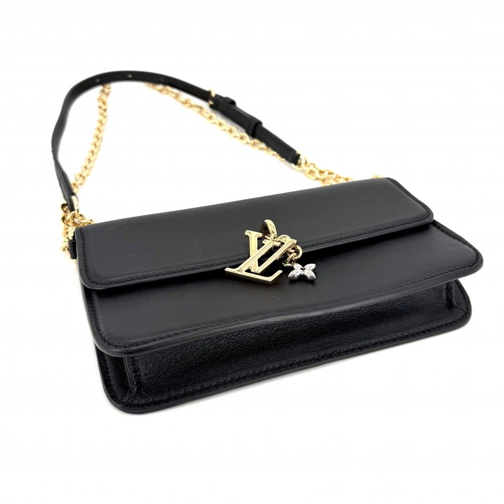 Louis Vuitton Chain Wallet LV Blue on 2-Way Shoulder Bag Crossbody Leather — view 3