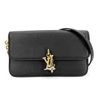 Louis Vuitton Chain Wallet LV Blue on 2-Way Shoulder Bag Crossbody Leather
