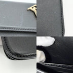 Louis Vuitton Chain Wallet LV Blue on 2-Way Shoulder Bag Crossbody Leather — view 6