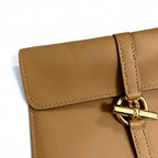 Hermes Shoulder Bag Glenantou Go Leather Brown Gold — view 6