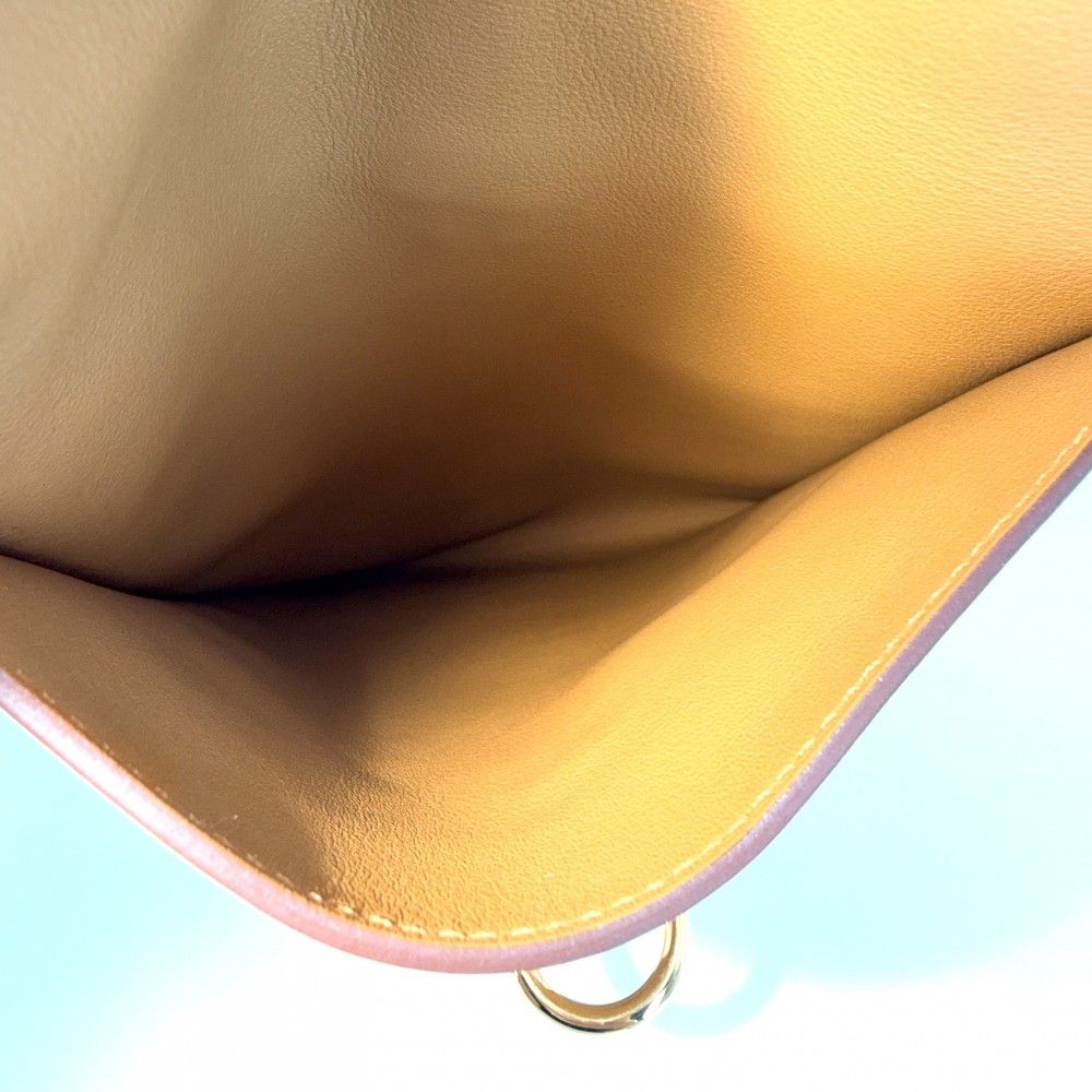 Hermes Shoulder Bag Glenantou Go Leather Brown Gold — view 4