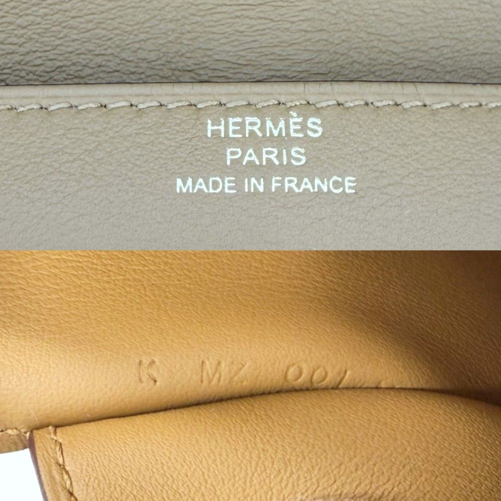 Hermes Shoulder Bag Glenantou Go Leather Brown Gold — view 5