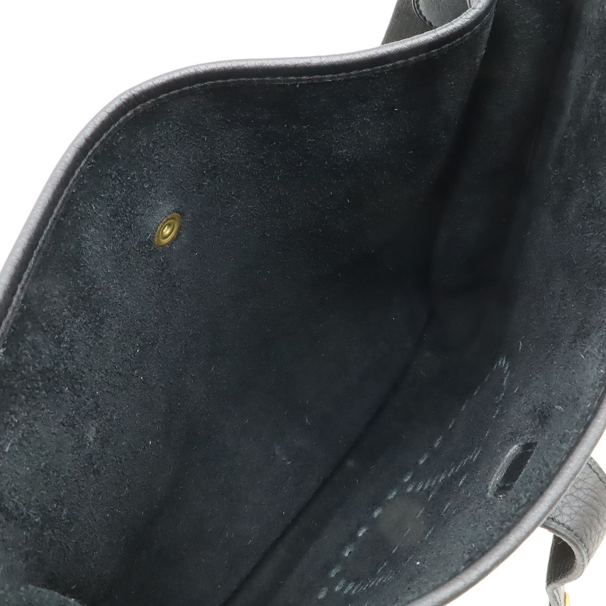 Hermes Evelyne I 1 GM Shoulder Bag Taurillon Clemence Black Gold — view 5